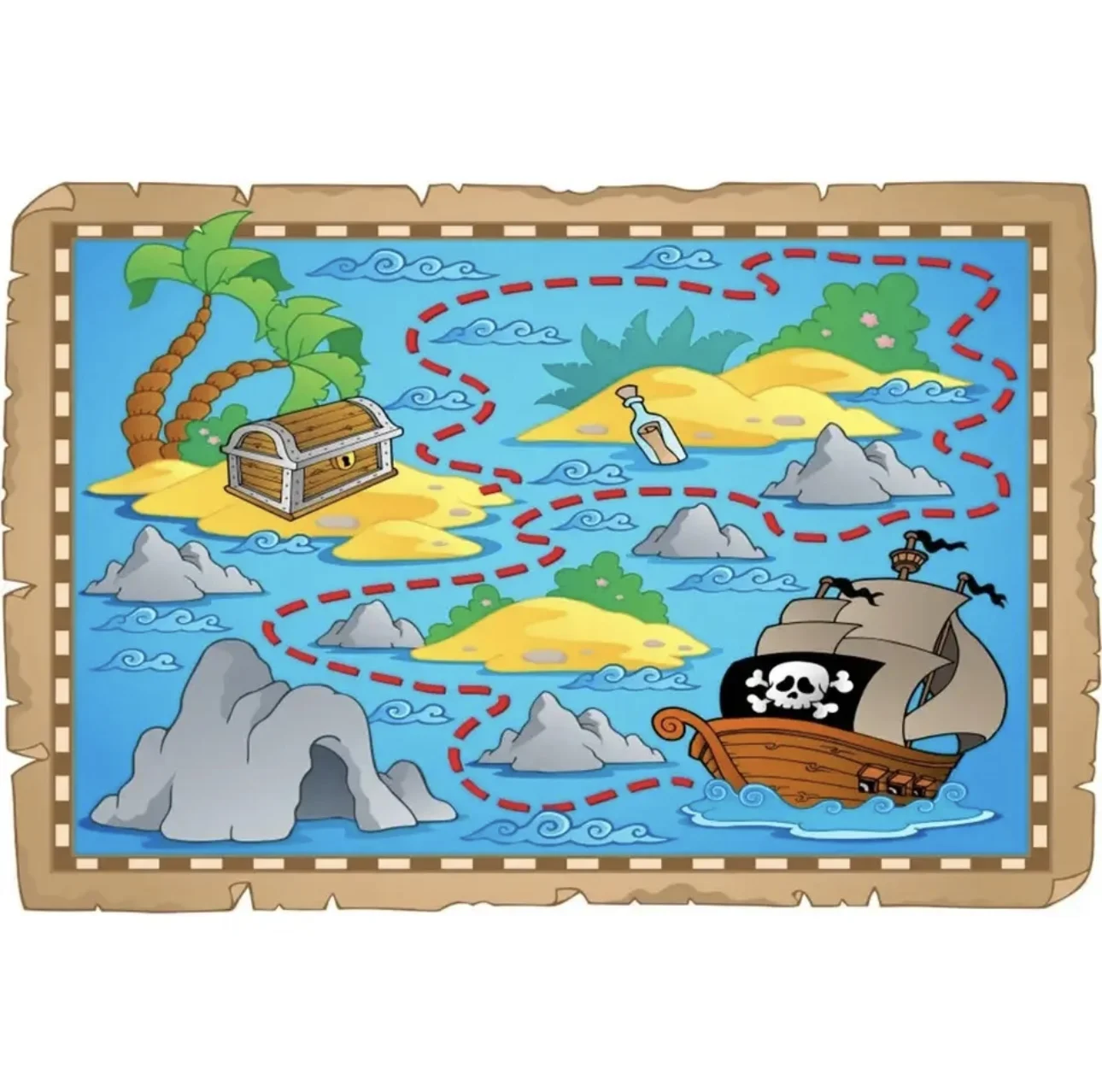 

Фон с изображением пиратского корабля, детский фон для фото на день рождения, карта сокровищ, корабль, грузовая деревянная доска, фон для вечеринки с стрельбой