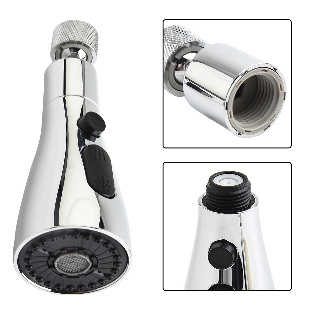 

Sink Faucet Kitchen Water Tap 360° Swivel Spray Head Splash Filter Tap Extender Adapter Replacement Flexible Faucets Sprayer