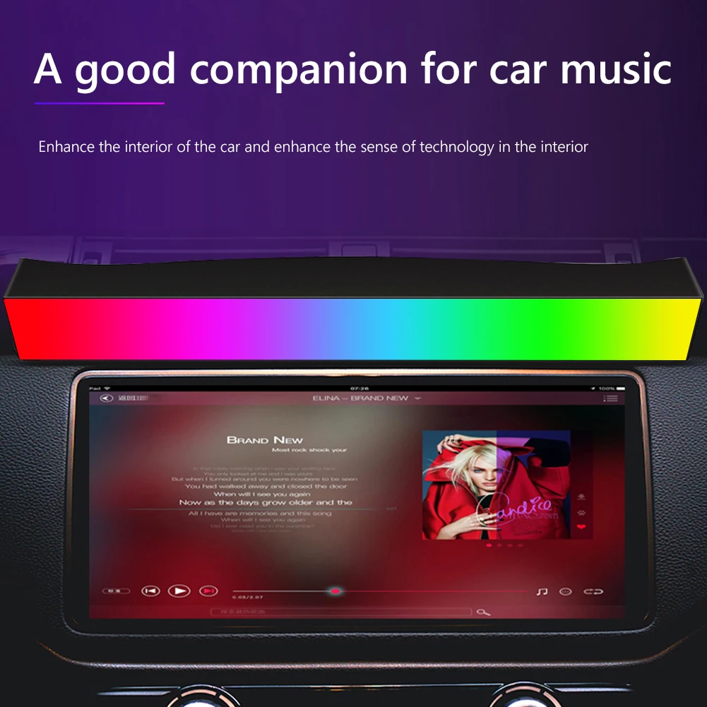 

App Control Rhythm Music RGB Light Bluetooth-Compatible Voice Activated LED Lamp