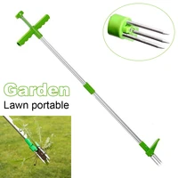 pruning tool root remover tool outdoor claw weeder portable manual garden long handle aluminum lightweight stand up weed puller