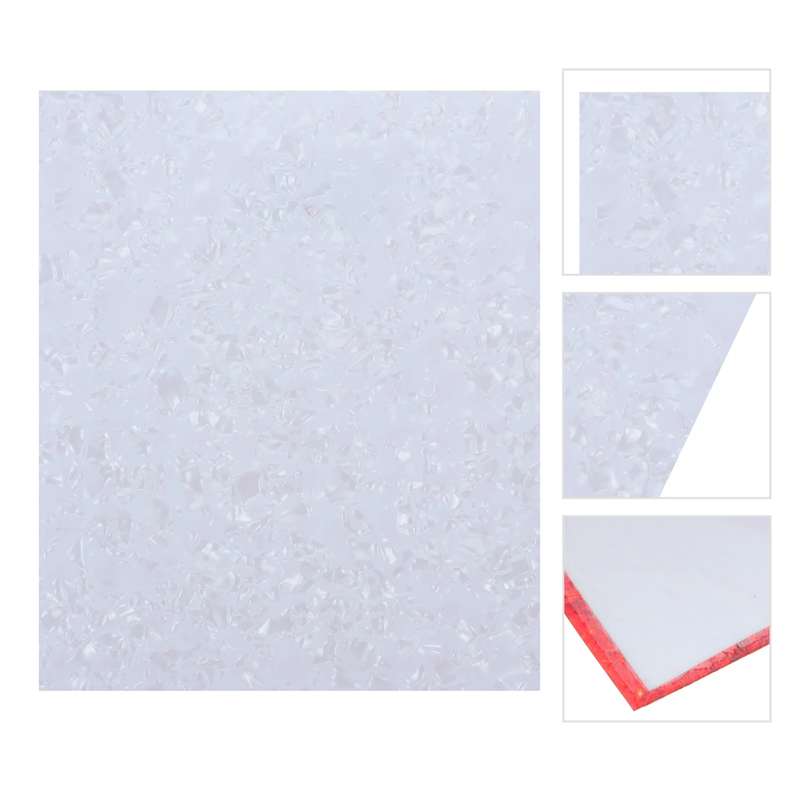 

Electric Guitar Pickups Acoustic Pickguard Board-protection Sticker Component White