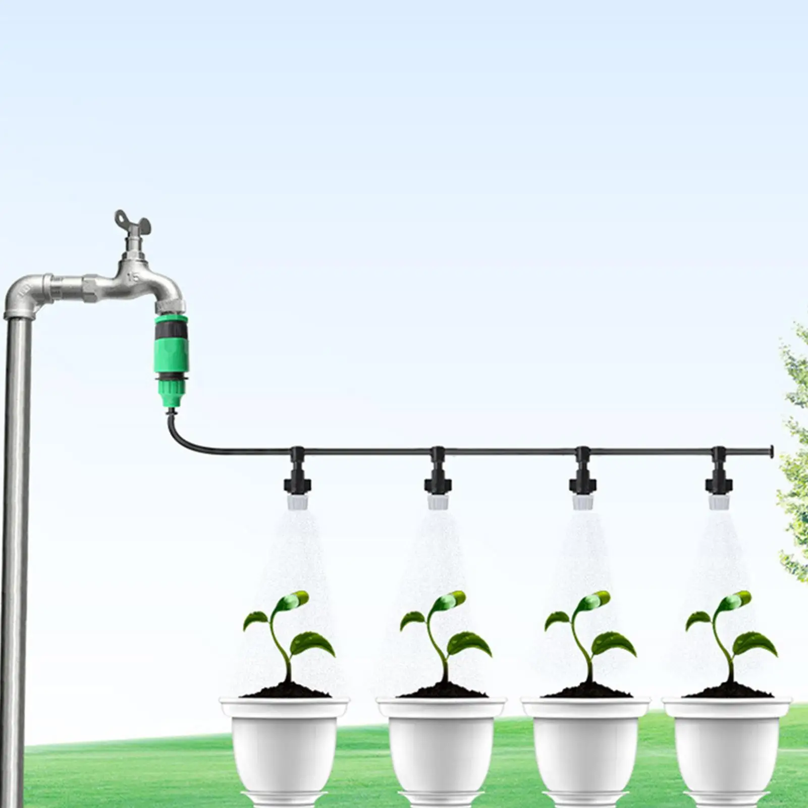 

Cooling Mist Sprayer | Outdoor Misting Cooling System | Mister System For Outside Patio, Trampoline, Watering Cooling De
