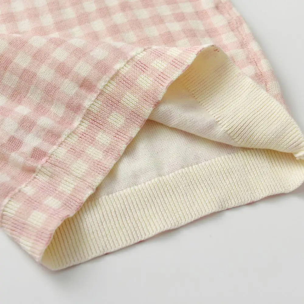 Вязаный кардиган для маленьких девочек Детский Милый хлопковый свитер с розами и