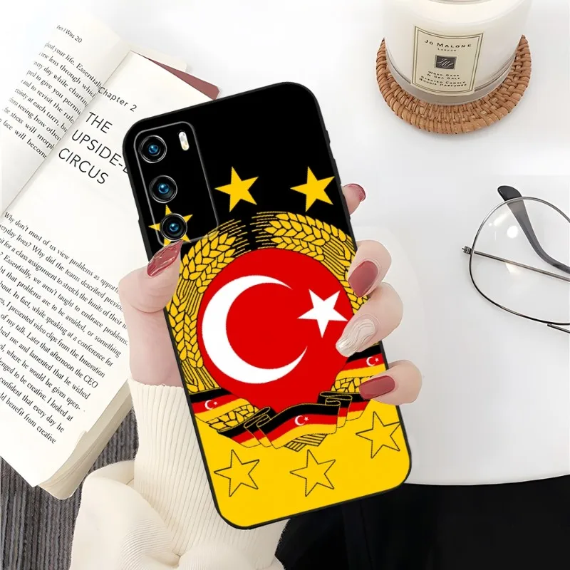 Чехол для телефона с флагом Турции Huawei P50 P50Pro P40 P30 P20 P10 P9 Pro Plus P8 P7 Psmart Z 2022 2021 Nova 8 8I 8PRO