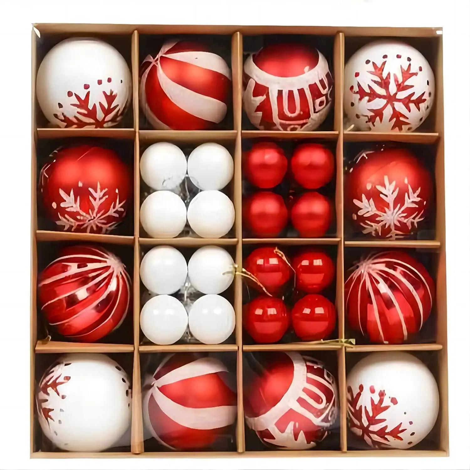 

Рождественский шар в коробке 6 см, прозрачная картина, украшения для рождественской елки, Рождественское украшение для дома, рождественские подарки, новый год 2023