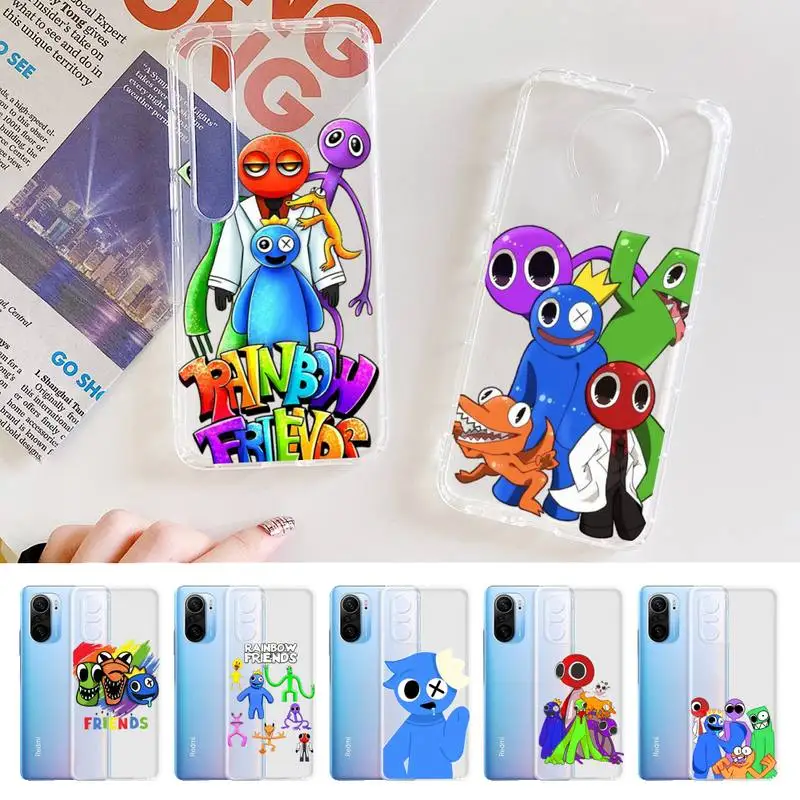 

Rainbow Friends Toy Cartoon Game Phone Case for Samsung S20 S10 lite S21 plus for Redmi Note8 9pro for Huawei P20 Clear Case