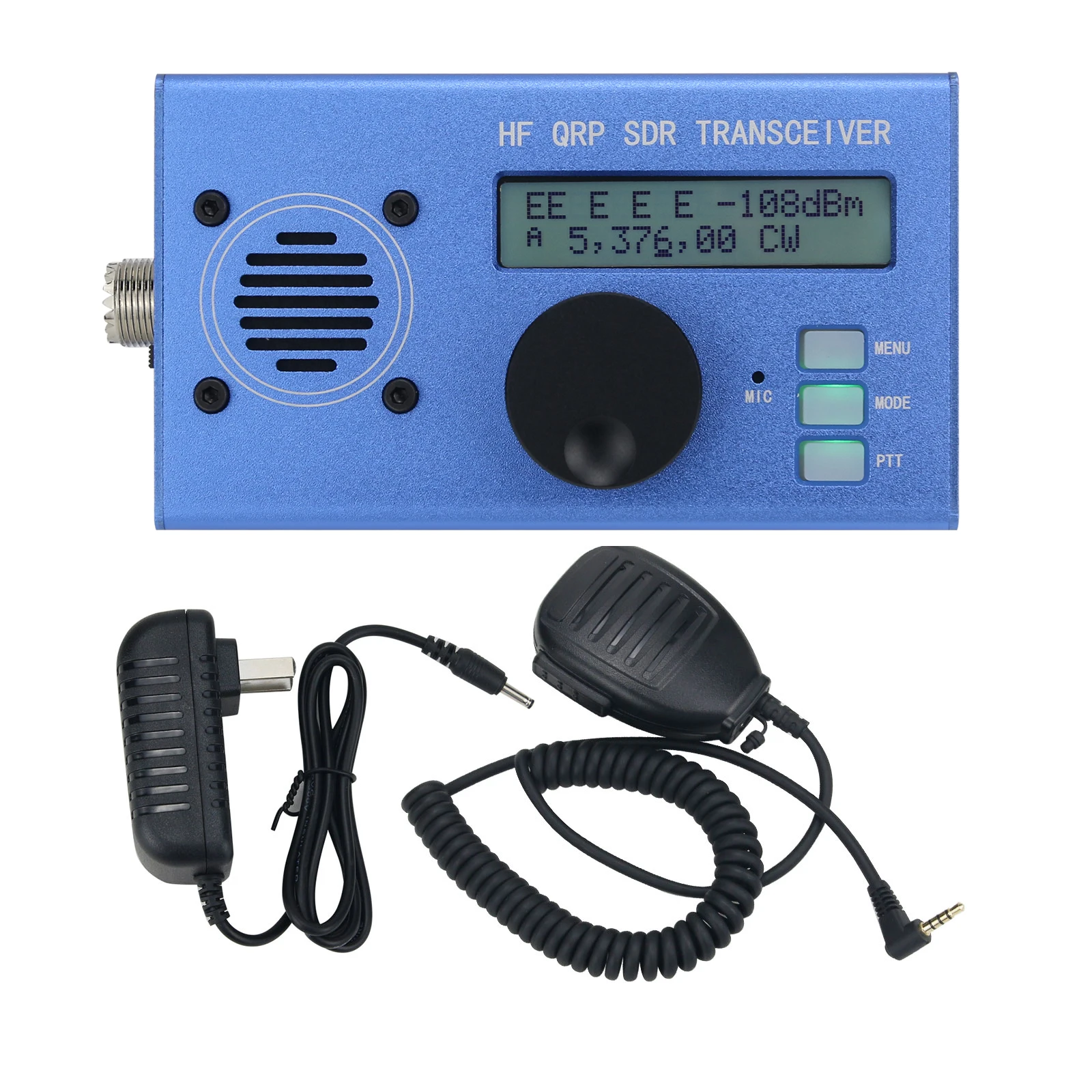 

OEM USDX USDR HF QRP SDR Transceiver 8-Band 5W DSP SDR SSB/CW Transceiver with Blue/Black/Red Shell Mic For Ham Radio