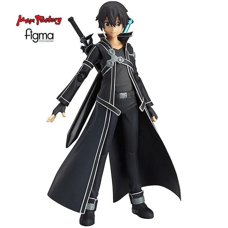 

Оригинальная фабричная фигурка Max Figma174 меч Кирито искусство онлайн ПВХ оригинальная Коллекционная Аниме Фигурка экшн-модель игрушки 14,5 см