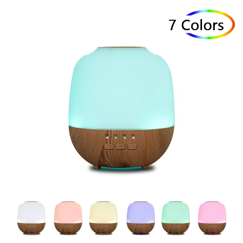 

Electric Aromatherapy Diffuser Essential Oil Mini Air Humidifier For Home Office Ultrasound Wood Grain USB Room Fragrance Aroma