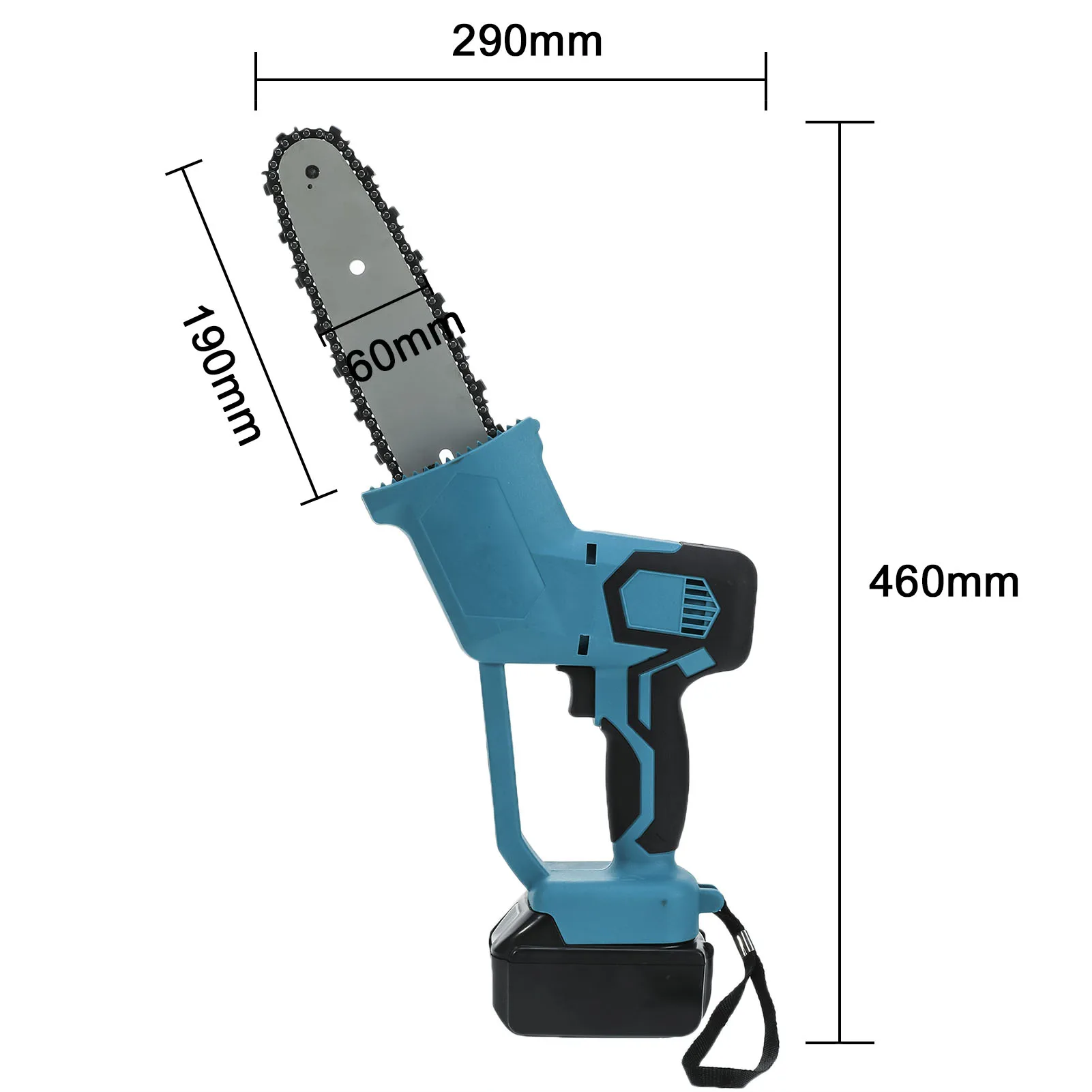 8 Inch 1200W Electric Saw Chainsaw Wood Cutter Brushless Motor Rechargeable For Makita Battery Garden Woodworking Power Tool | Инструменты