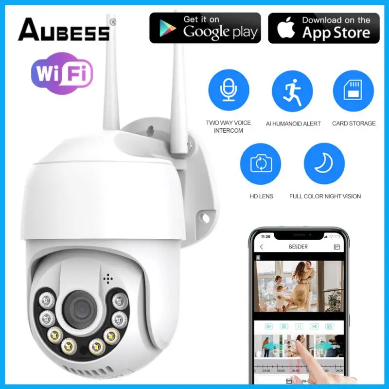 

IP-камера видеонаблюдения Aubess, 8/5/3/2 МП, беспроводная, с датчиком движения