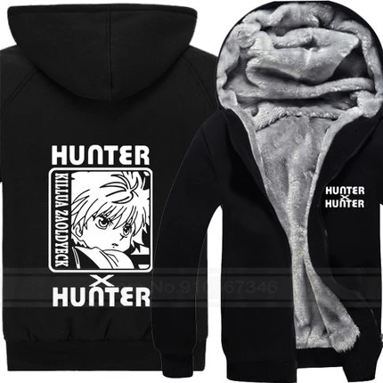 

NEW hot sale Anime Hunter X Hunter clothes Unisex Thicken Jacket Sweatshirt Hoodie Coat USA Size