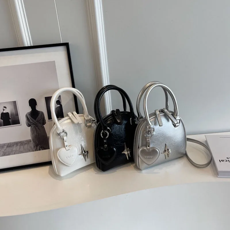 

Trend Versatile Commuter Ladies Handbag Leisure Love Shell Women's Shoulder Bag 2023 New Fashion Simple Crossbody Bags for Woman