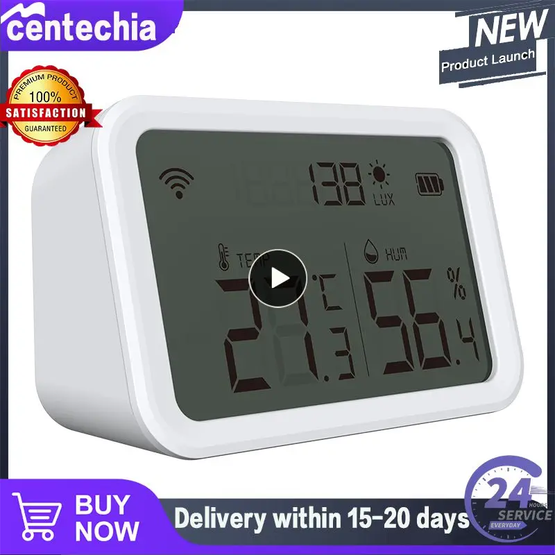 

Real-time Detection Smart Thermometer Tuya Battery Display Temperature And Humidity Sensor Smart Home Hygrometer Smart Zigbee