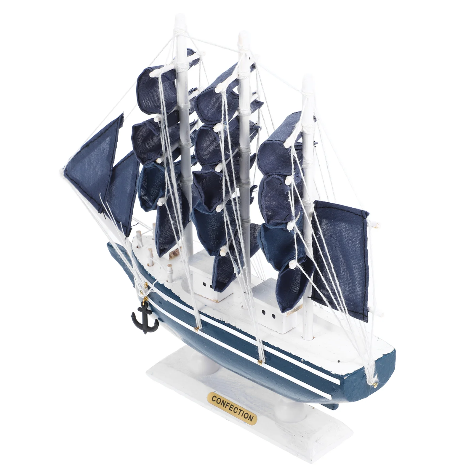 Винтажная модель деревянного корабля 24 см