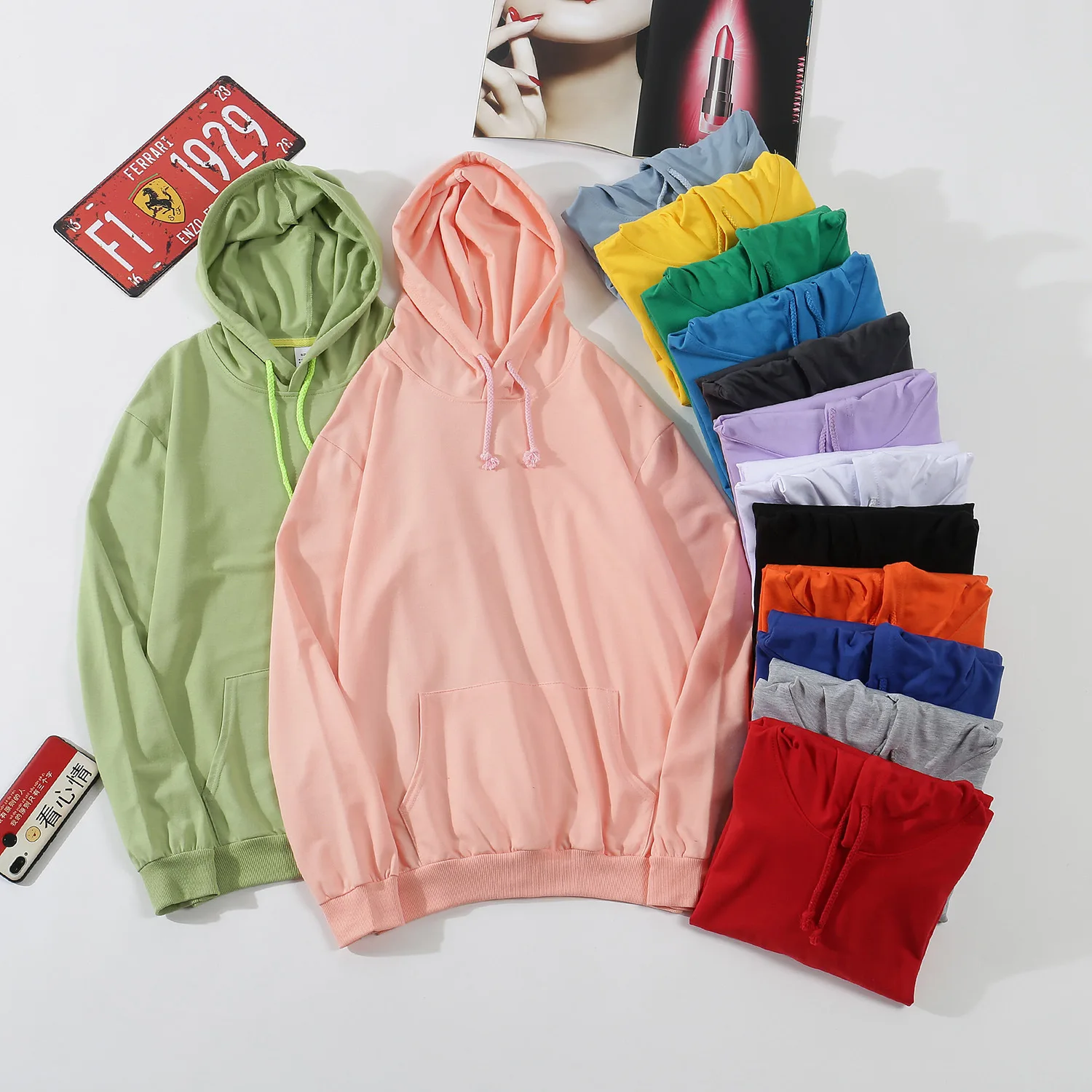 Y2K Men's Women's Vintage Hoodie Sweatshirt Harajuku Art English Font Print Streetwear Hoodie Fashion Casual Loose Halloween