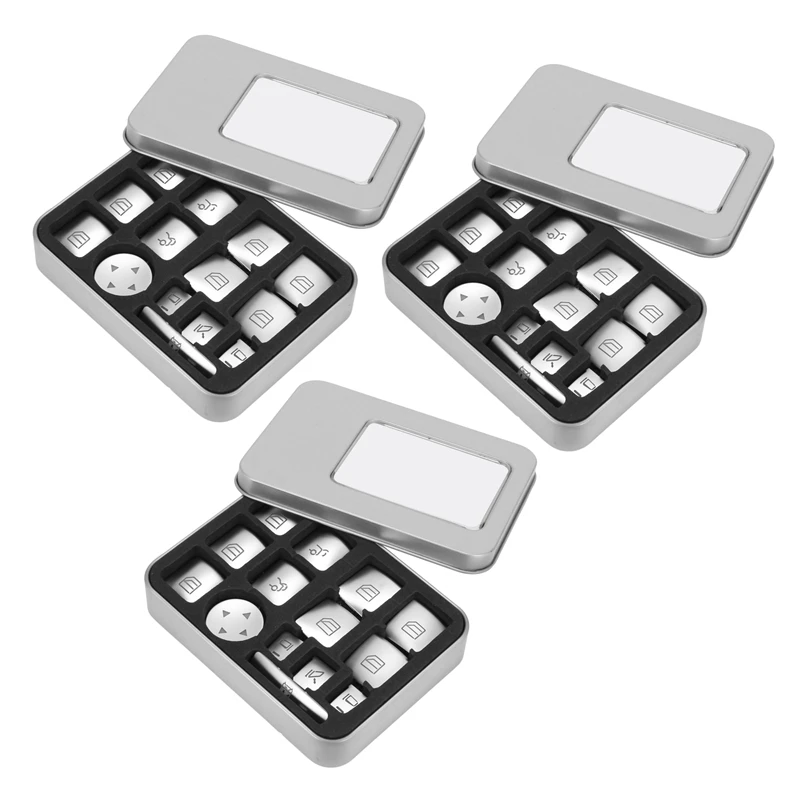 

42X наклейка для кнопки подъема автомобильного стекла для Mercedes Benz B C E Gla Cla Glk Gl Ml Gle Class