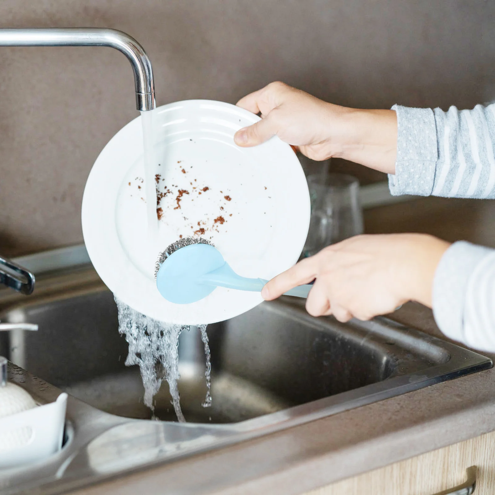 

Scrubber Brush Cleaning Dish Pot Kitchen Steel Metal Grill Washing Block Sponge Stainless Stone Brushes Sponges Wash Pan