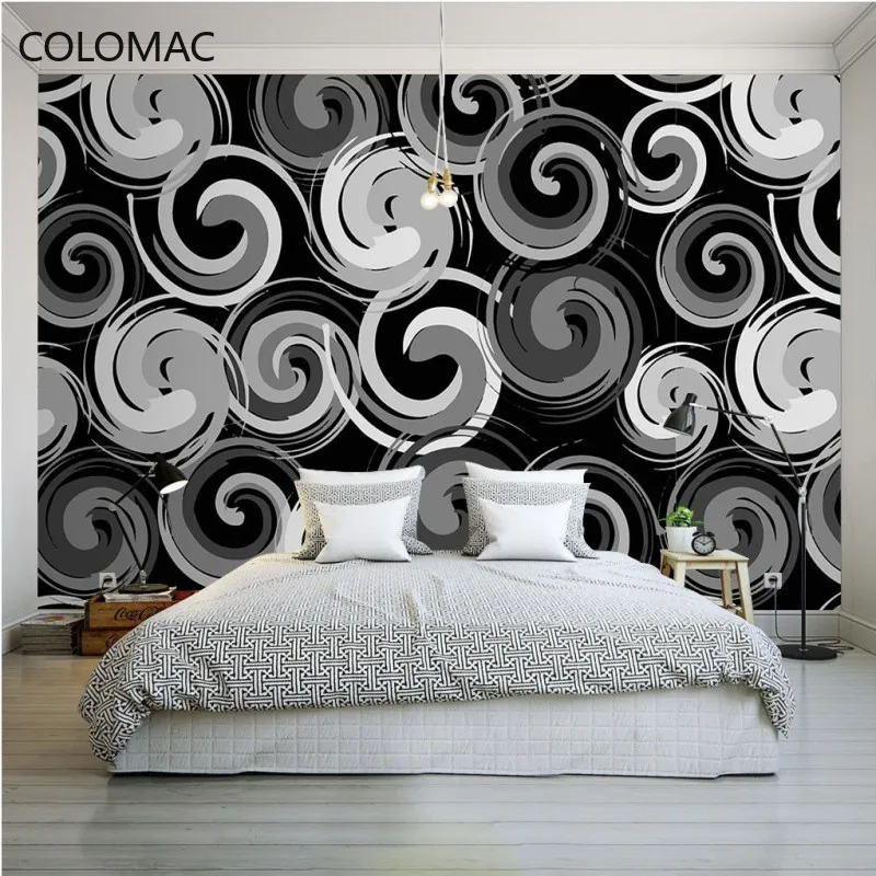 

Фотообои черно-белые на спирали в столовой и спальне