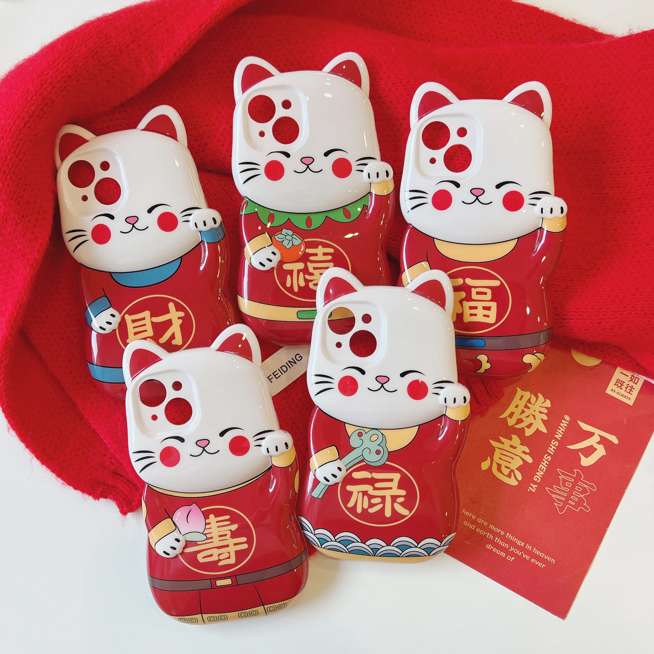 

New iphone case Fortune Cat iPhone 12Pro max 13 14 14pro 15 15pro max