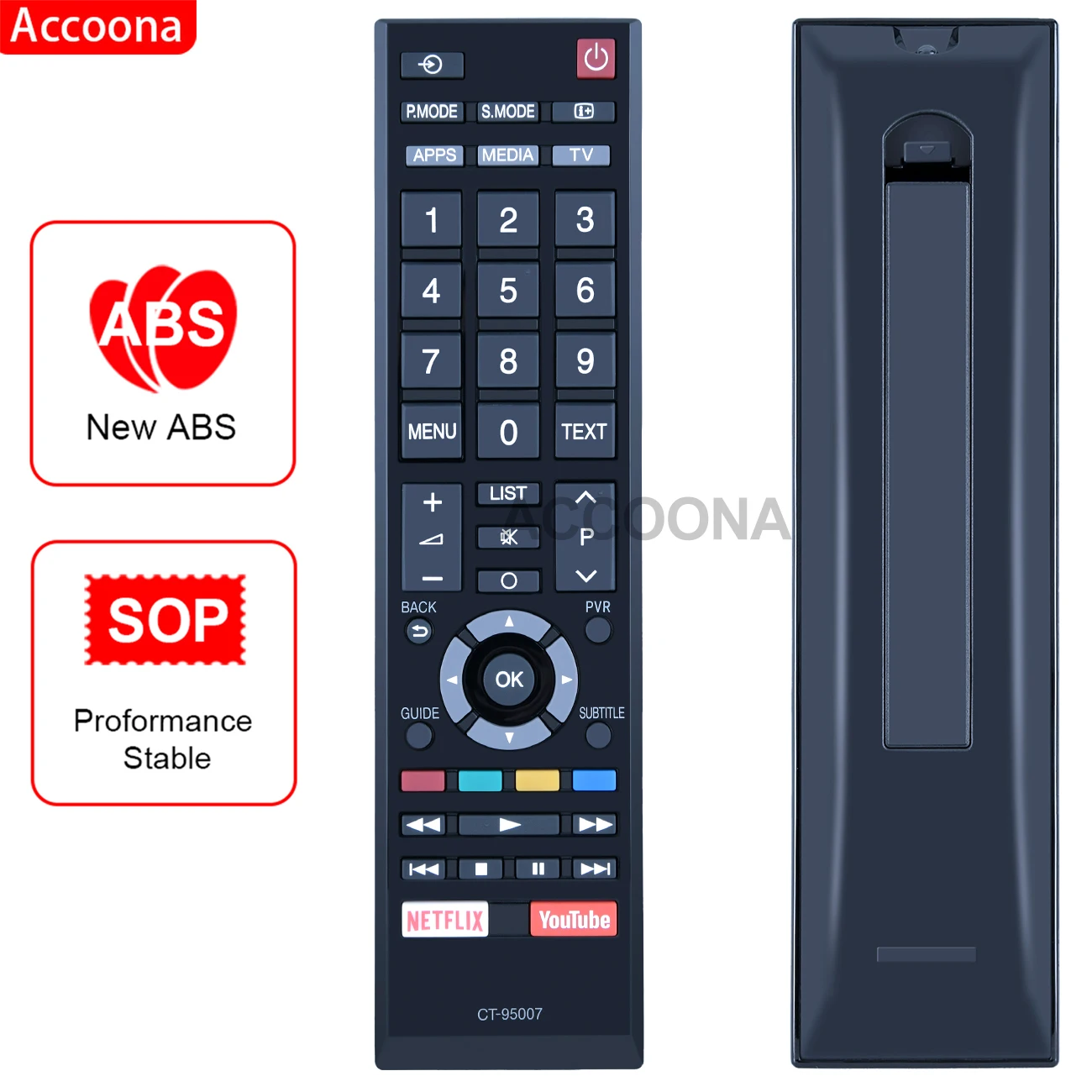 CT-95007 для пульта дистанционного управления Toshiba LCD TV 43S3965 49L5995 YouTube