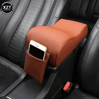 car armrest box mat pad car memory foam armrest cushion center console armrest pillow with mobile phone holder storage bag