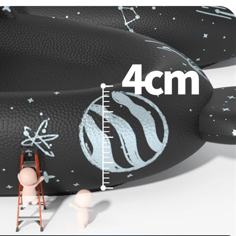 4cm Thick Sole Shark Slippers Man Female 2023 Summer Indoor Home Soft Bottom Non-slip Bathroom Shower Couple Sandals Flip Flops