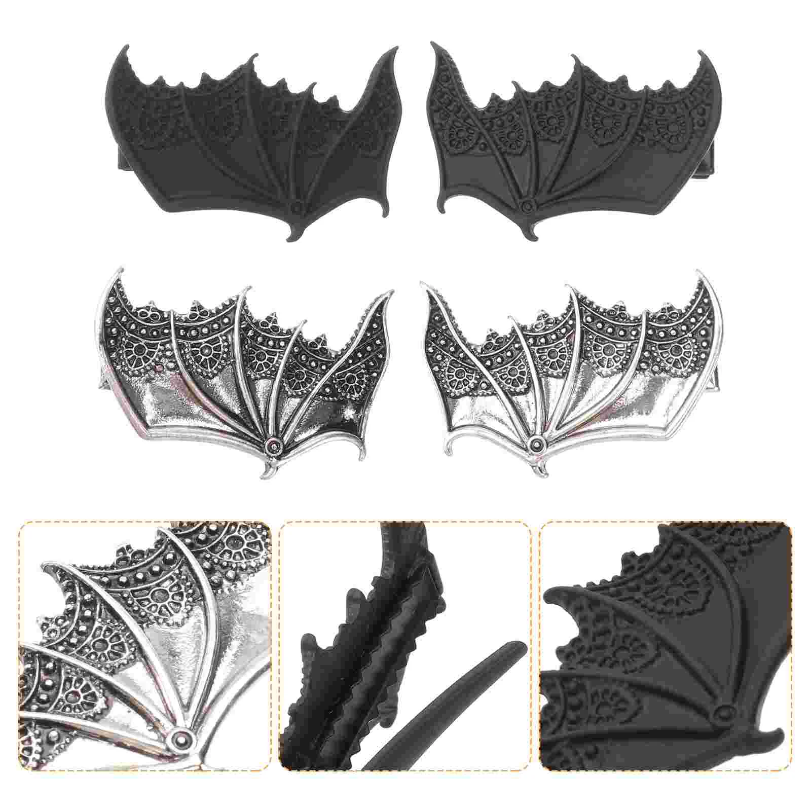 

2 bat wing hair clips Pairs Hair Clip Bat Hair Clips Hair Accessories for Party gothic hair clips Supplies hair clips