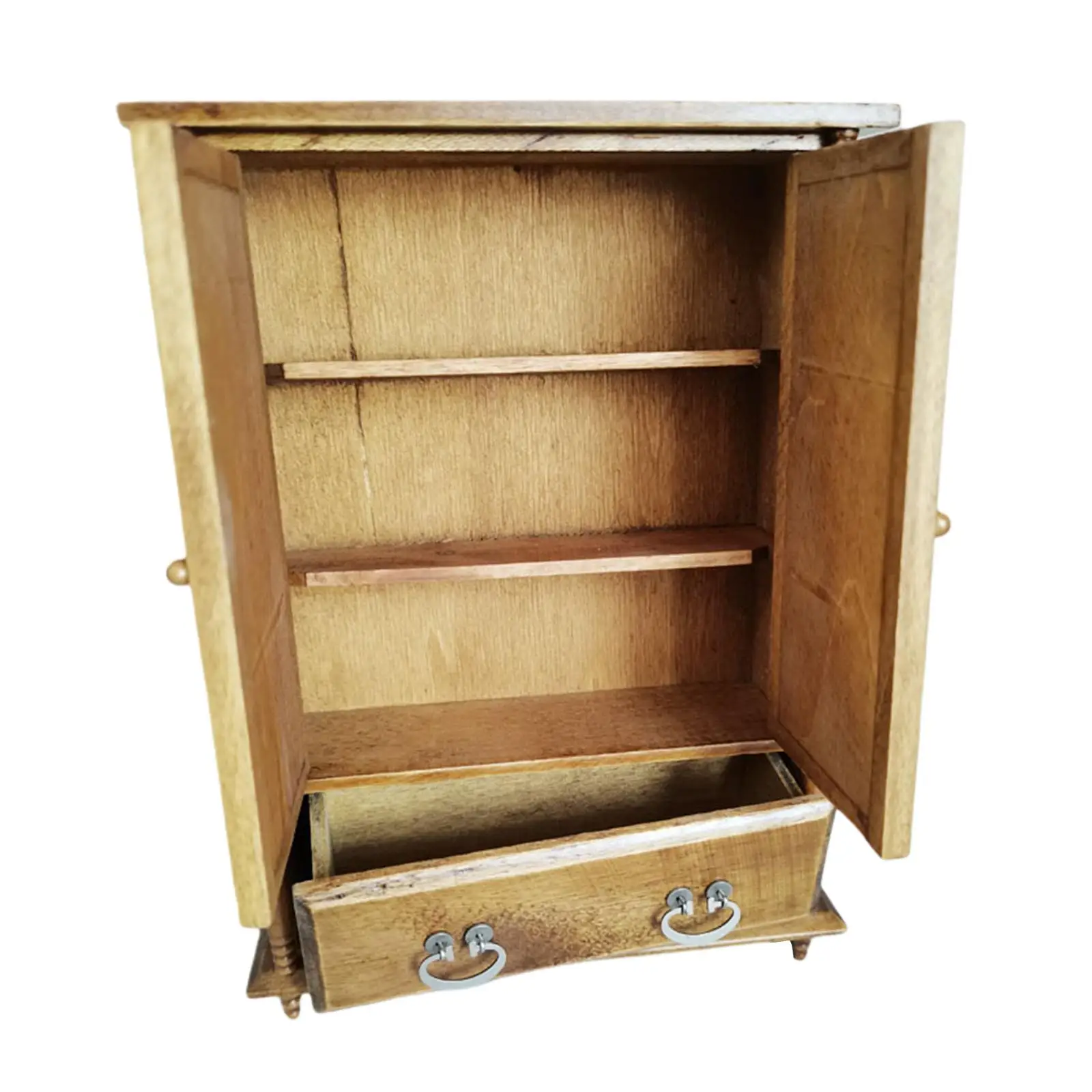 

1:12 миниатюрный деревянный шкаф для кукольного дома