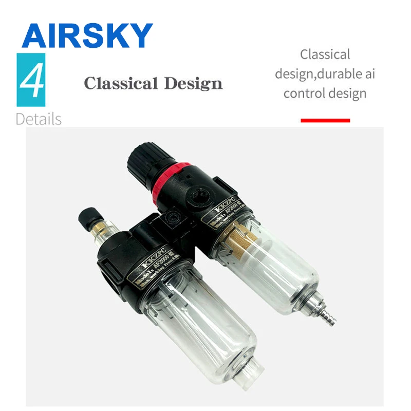 AFC2000 G1/4“ Air Pressure Regulator AFR2000 AL2000 Compressor Oil Water Separator Filter Trap Reducing Valve |