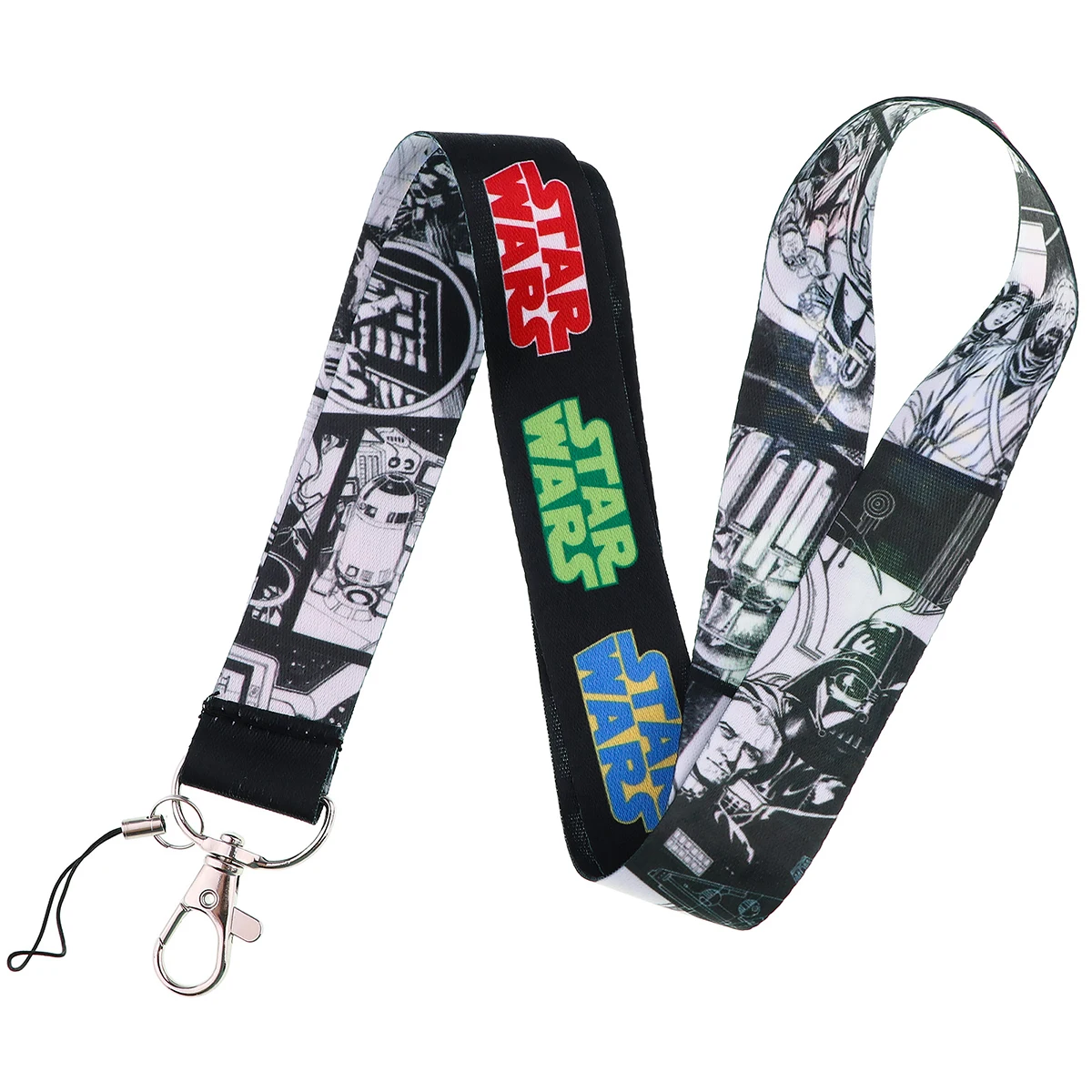 Star Wars Sci-Fi Cool Lanyards Keychain Anime Ribbon Hang Rope Keyring Mobile Phone Neck Straps Key Ring  Accessories Fans Gifts images - 6