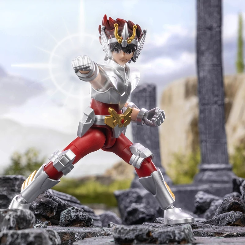 Фото Оригинальные анимационные периферийные игрушки Saint Seiya, версия Galaxy, золотая ткань, Aiolos Shura Ikki Shun, подвижная модель, коллекция фигурок №4
