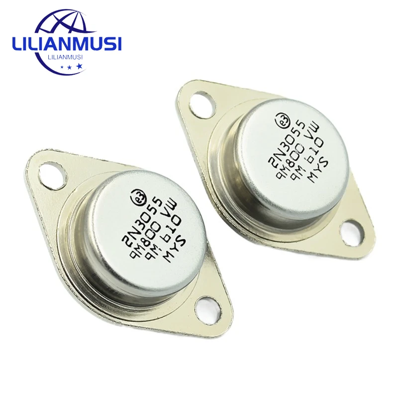 10 шт./партия, Новые аудио Силовые транзисторы 2N3055 TO-3 15A 60V NPN AF Amp