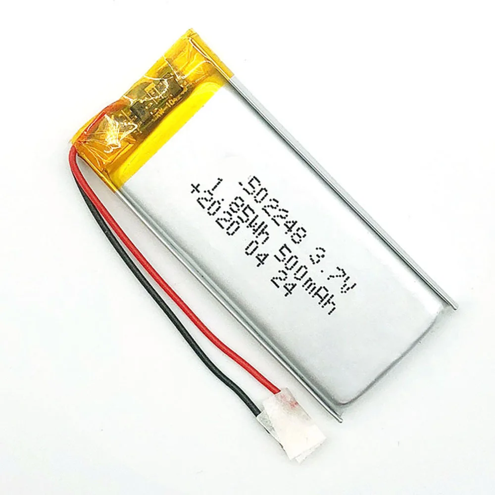 

Rechargeable 3.7V 500mah 502248 Lithium Polymer ion Battery For MP3 Mobile Power GPS MP4 Camera Power Bank Tablet Laptop