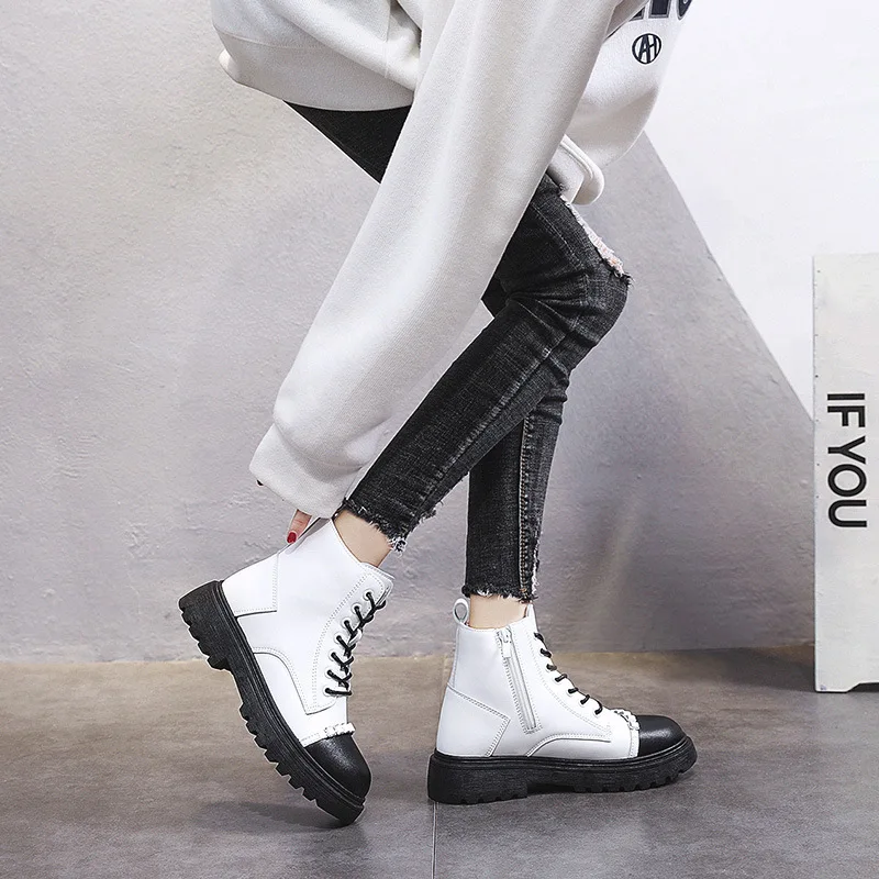 2022 Women's Autumn New Couple Breathable Casual Thick Bottom Trend Martin Boots