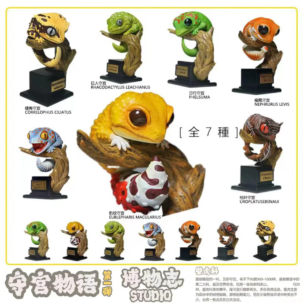 Музейные записи студия домашнее животное геккон фигурки настенная ящерица Uroplatus