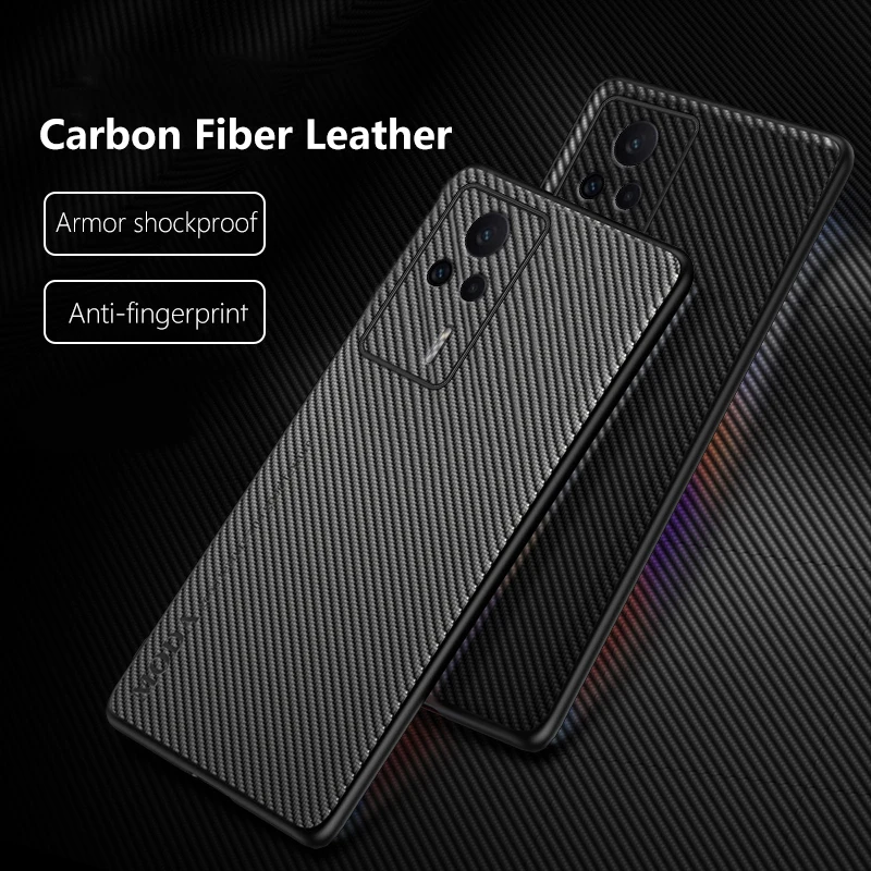 

Leather Case for Xiaomi Redmi K60E 22122RK93C Luxury Carbon Fiber Frosted Ultra-thin Armor Shockproof Soft Phone Cover RedmiK60E