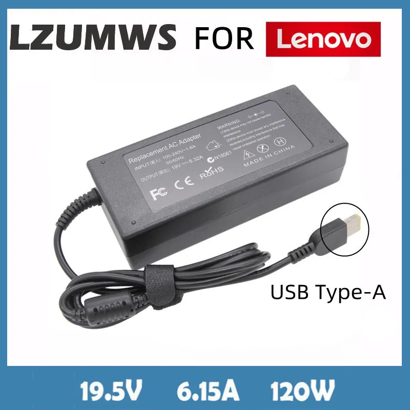 

19.5V 6.15A 120W USB Laptop Charger AC Adapter For Lenovo C360 C355 C560 C365 C4030 C455 5030 C3040 S4005 S50 PA-1121-04 A61