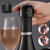 vacuum red wine champagne bottle stopper silicone sealed leak proof champagne bottle stopper retain freshness wine plug bar tool