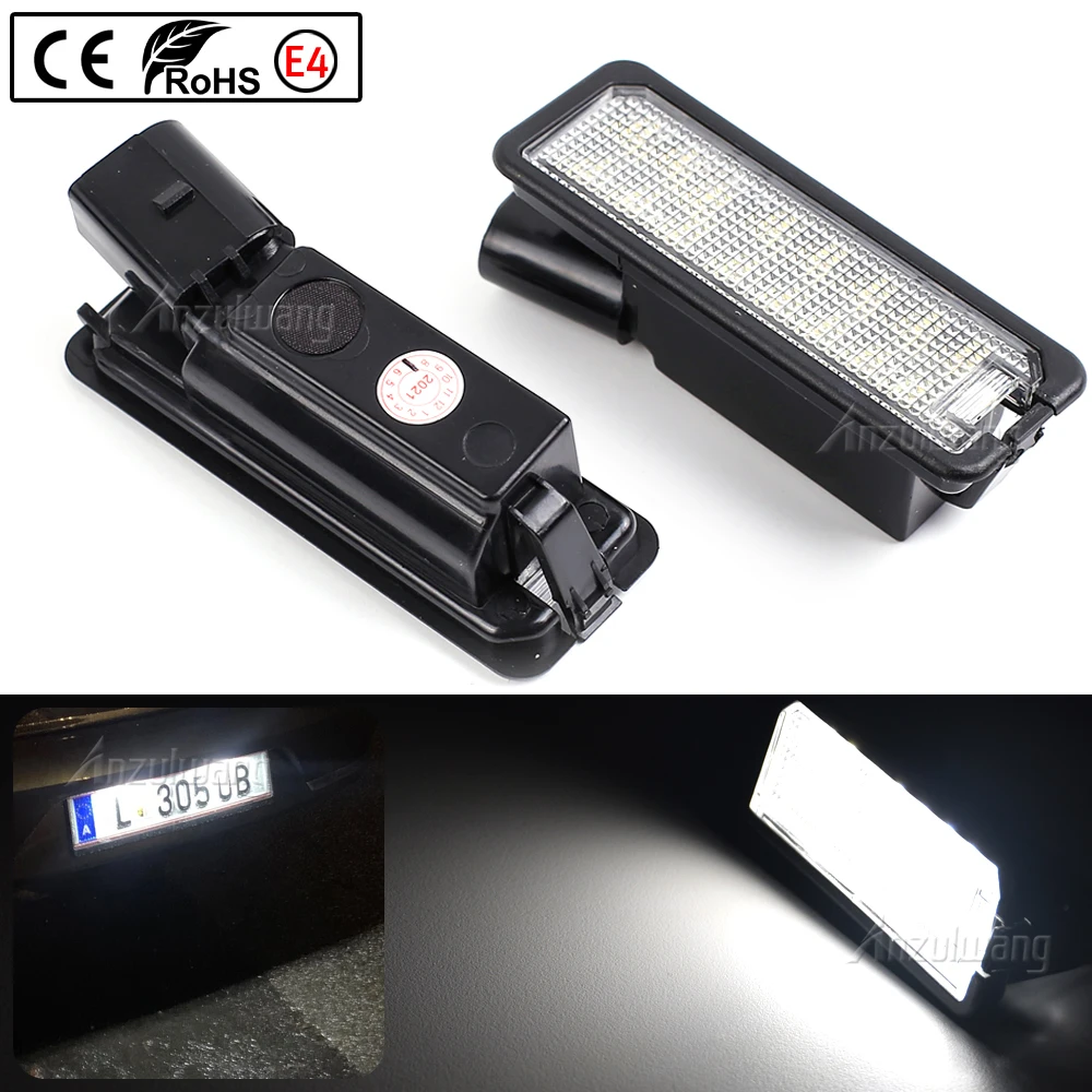 2 светодиодных подсветки номерного знака 35D 943 021A 1K 8943021 C для VW GTi Golf 4 5 6 7 MK4 MK5 MK6 MK7