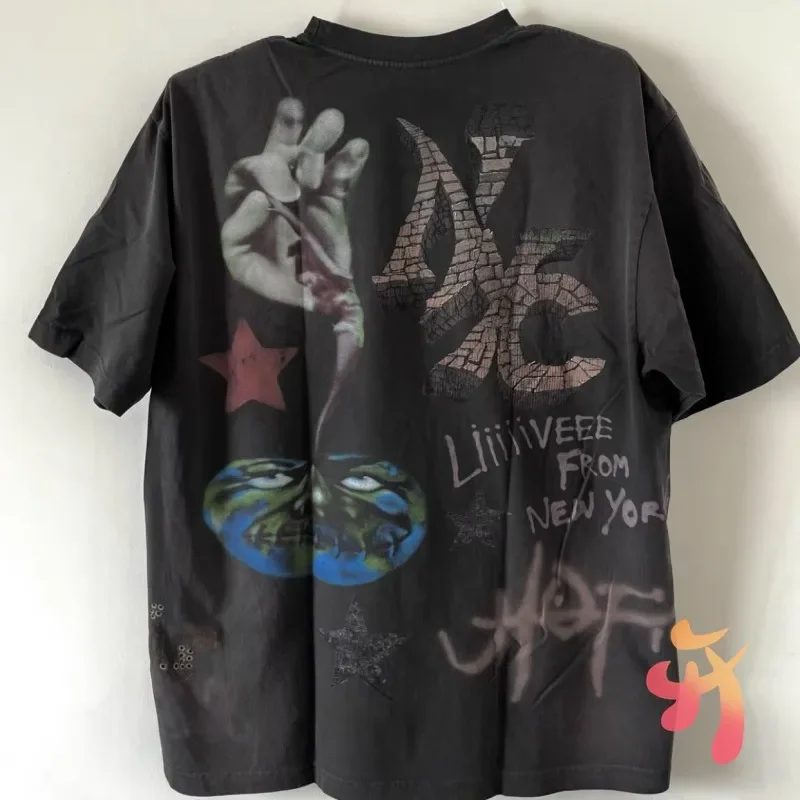 Мужские черные хлопковые футболки Cactus Jack