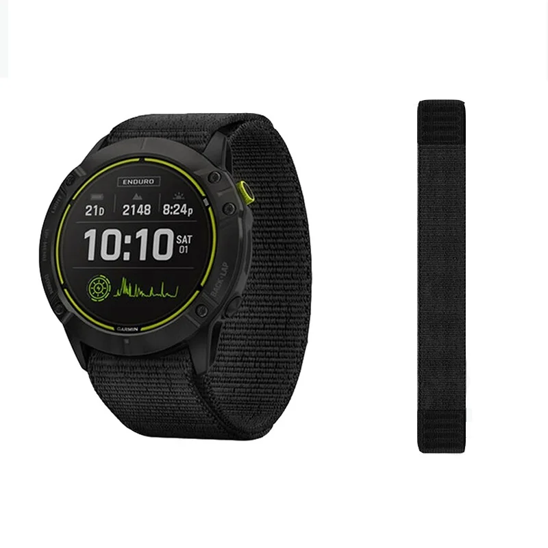 

20mm 22mm 26mm Hook Loop Nylon Strap Compatible with Garmin Fenix 7S 6S 5S 7X 6X 5X 5 5S 5Plus 6 Watch Band Wristband Bracelet