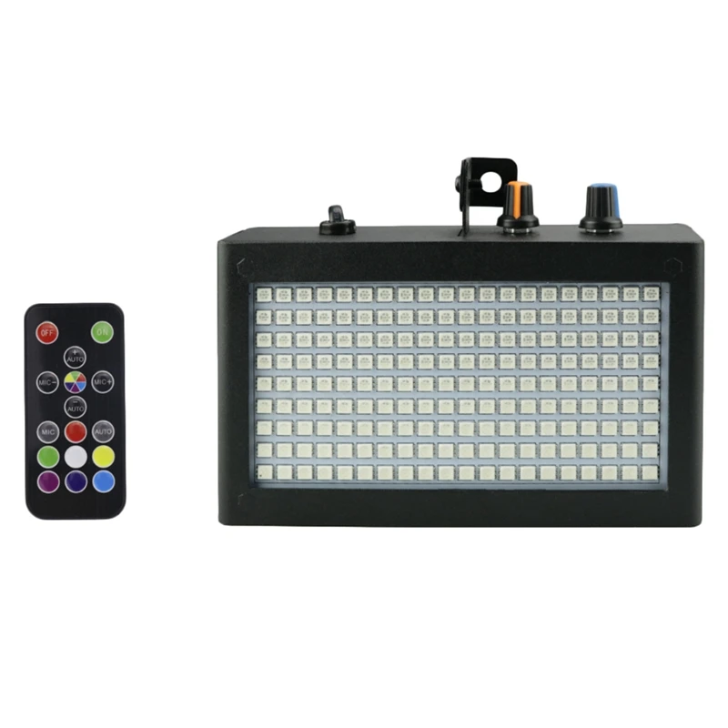 

HOT SALE 180 Leds Strobe Flash Light Portable 35W Rgb Remote Sound Control Strobe Speed Adjustable For Stage Disco Bar Party Clu