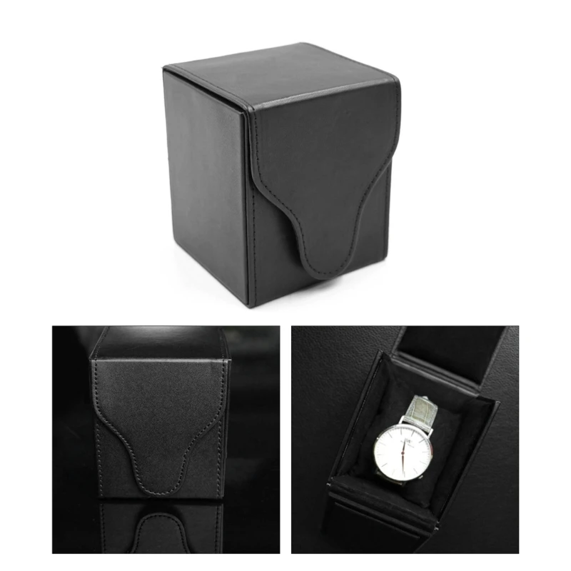 

High-end Watch Box PU Leather Wrist Watch Packaging Case Storage Flip Cover