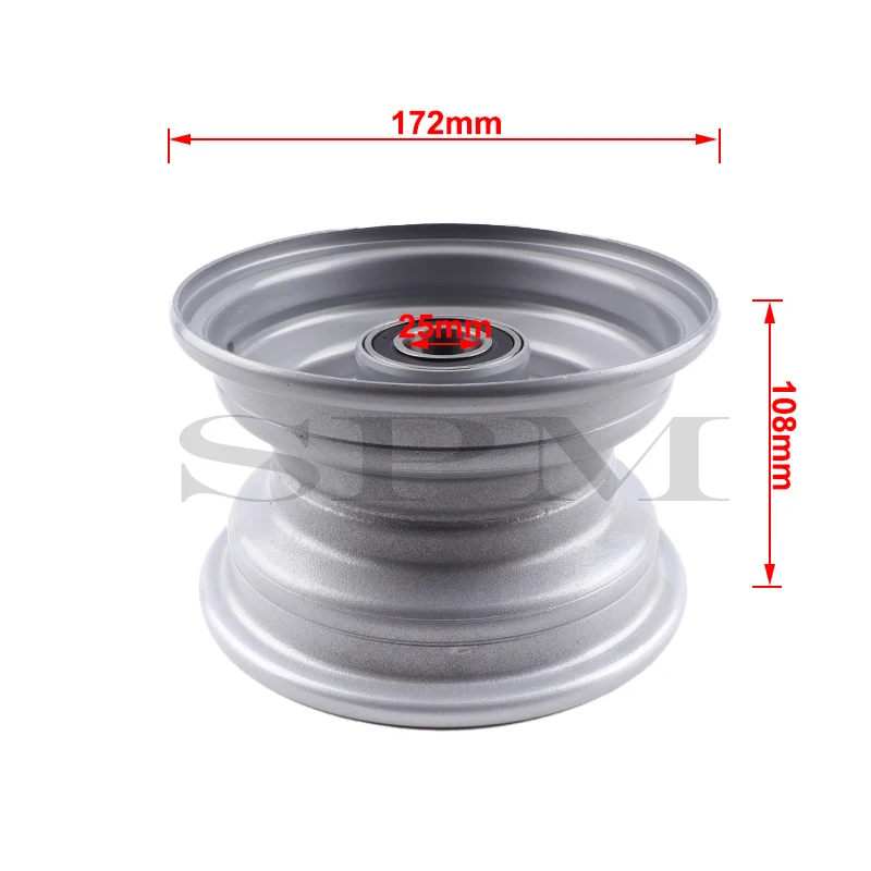 6 inch alloy Rim With 6205 Bearing Wheel hub For Trolley Go kart Golf Cart Lawn Mower Elderly Scooter 13x5.00-6 15x6.00-6