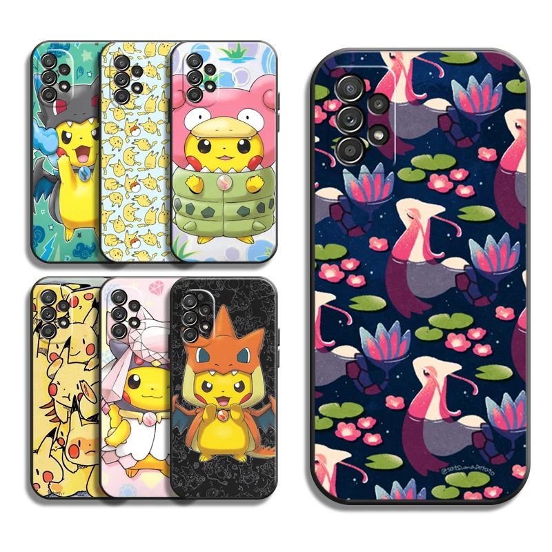 

Pokemon Pikachu Phone Cases For Samsung Galaxy S20 FE S20 Lite S8 Plus S9 Plus S10 S10E S10 Lite M11 M12 Back Cover Carcasa