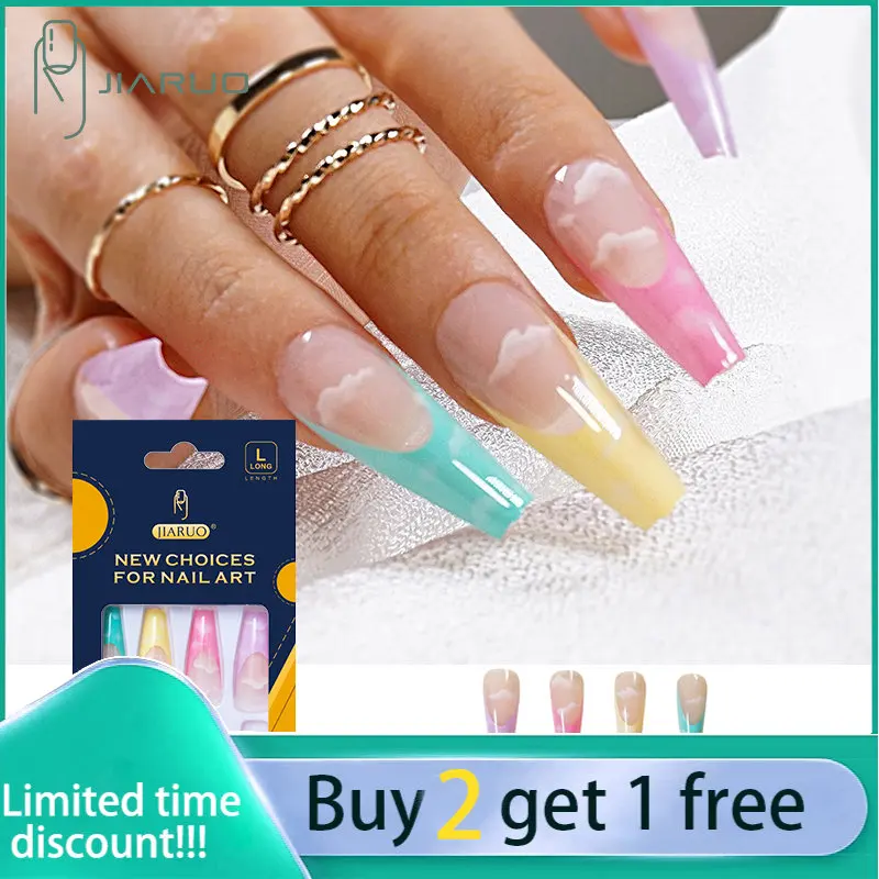 

24 шт./коробка, накладные ногти для наращивания ногтей