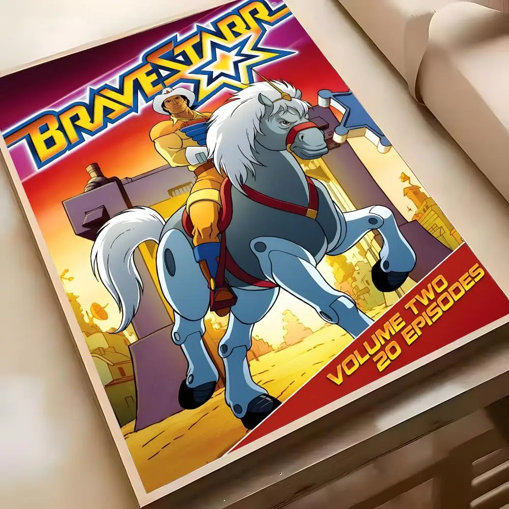 Фото Постер с изображением аниме B-BraveStarr, многофункциональное настенное искусство для гостиной, спальни, офиса, прихожей, бара, декор, идея для подарка №5