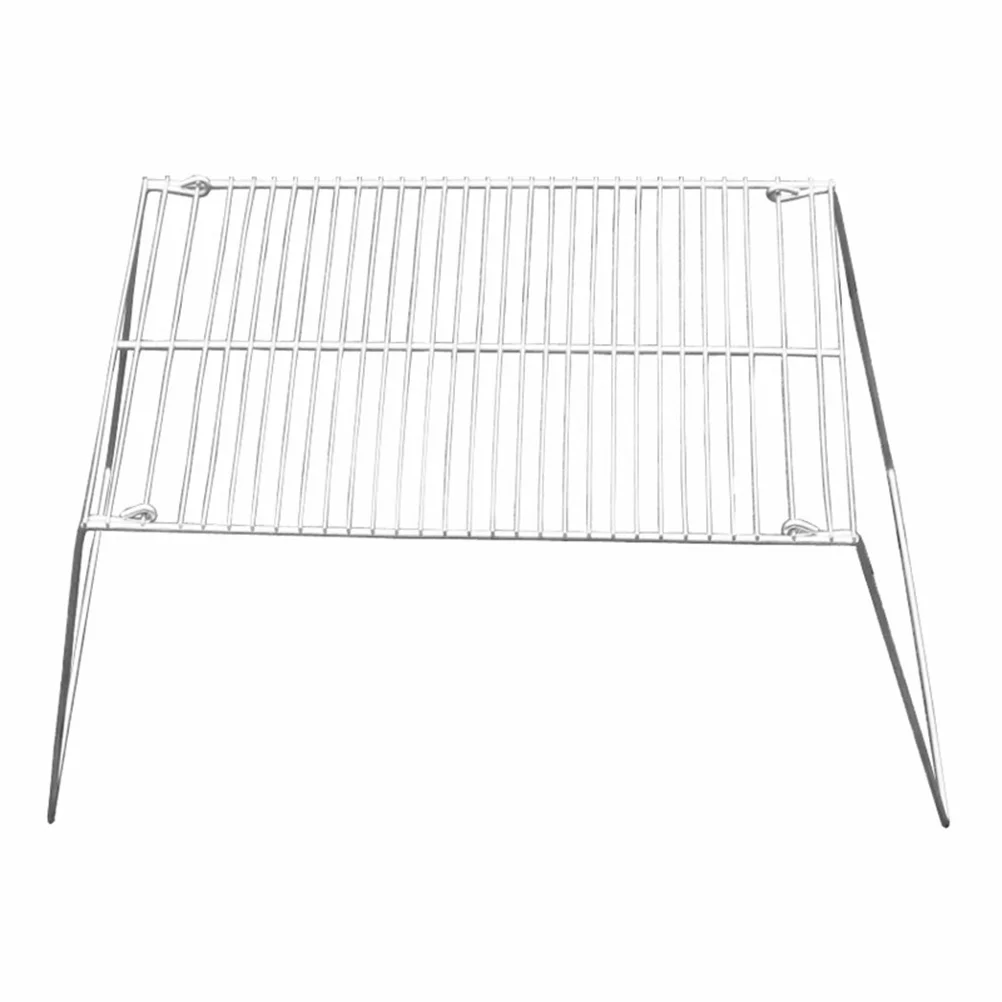 

Grill Cooking Grate Bbq Grid Steel Barbecue Baking Campfire Stainless Camping Racks Portable Pot Wire Park Picnics Hiking