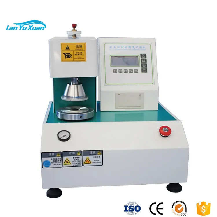 

Iso 2759 Papierdruktester Kartonnen Barsttest Automatische Uitbarstingssterkte Testmachine
